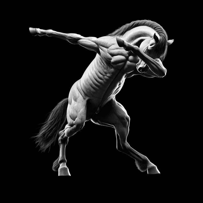 Drôle Dabbing Cheval Dancing Amoureux des animaux Dab
