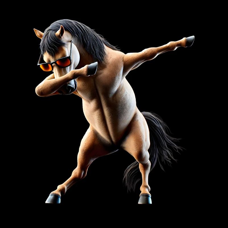 Drôle Dabbing Cheval Dancing Amoureux des animaux Dab