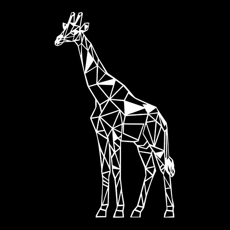 Geometric Giraffe Artwork