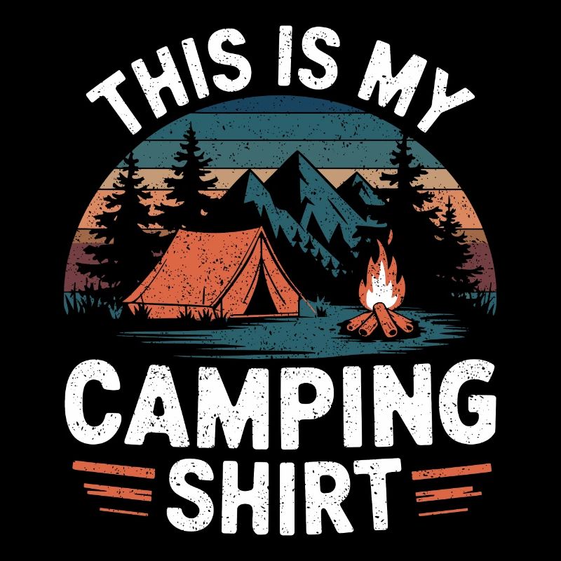 C’est ma chemise de camping Campen