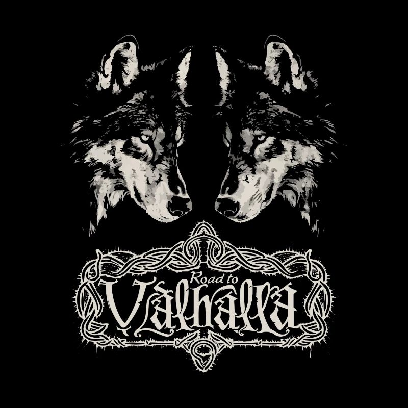 Image miroir Wolf Road to Valhalla Design