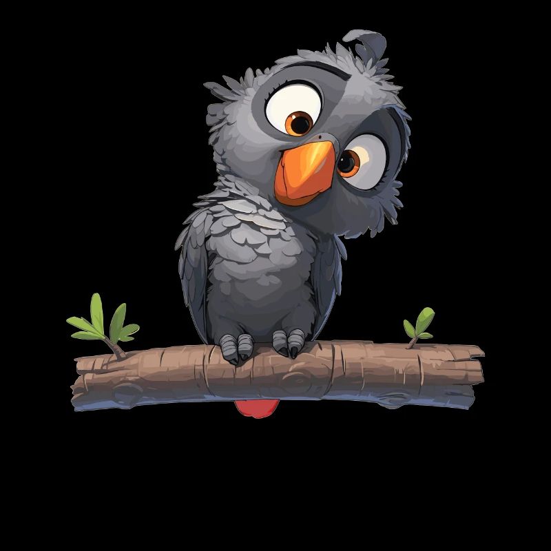 Gray Parrot Graupapageis Graupapagei