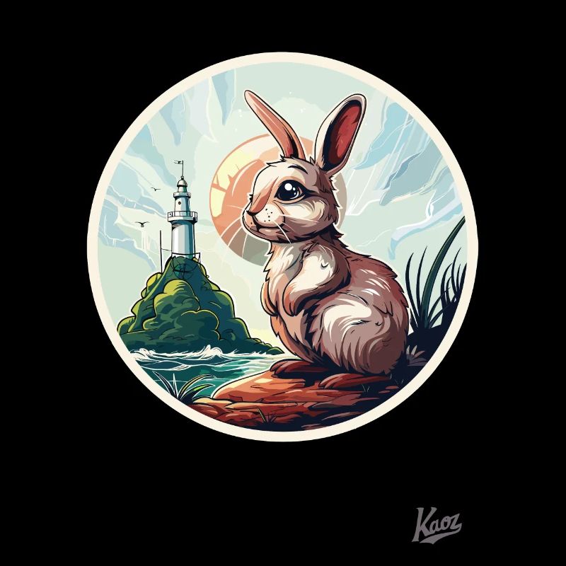 Der Hase am Leuchtturm
