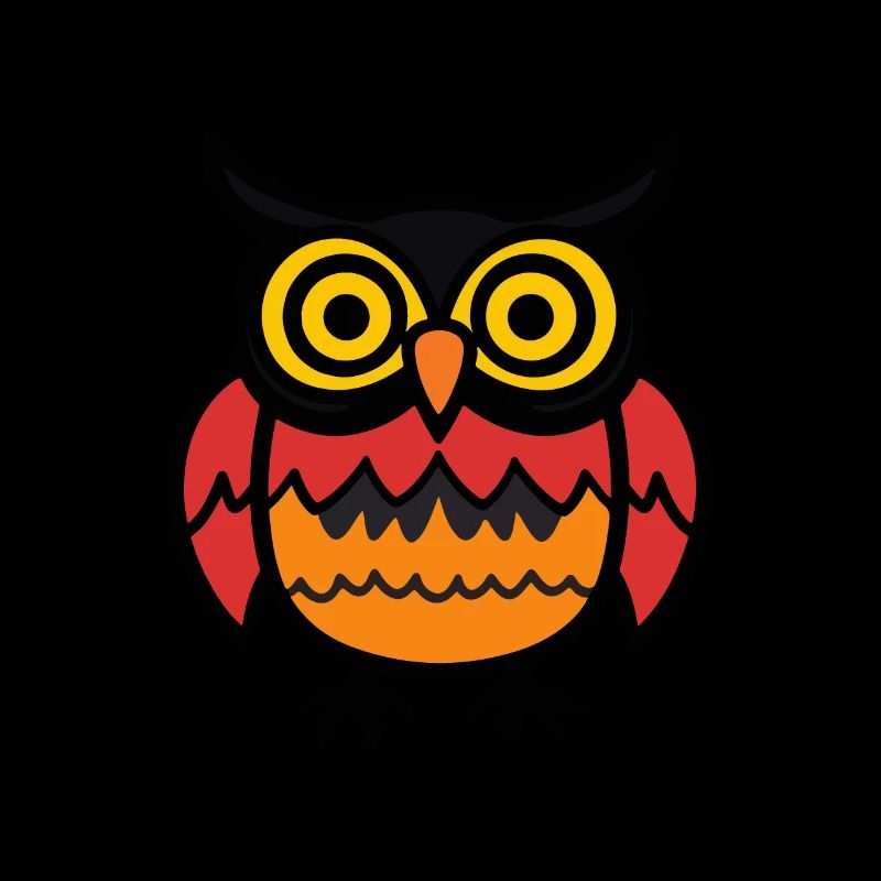 Eule Halloween Comic Lustig