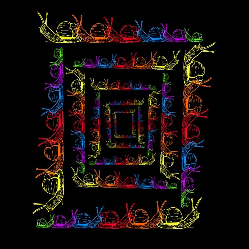 Rainbow Snails LGBT Snail Shell