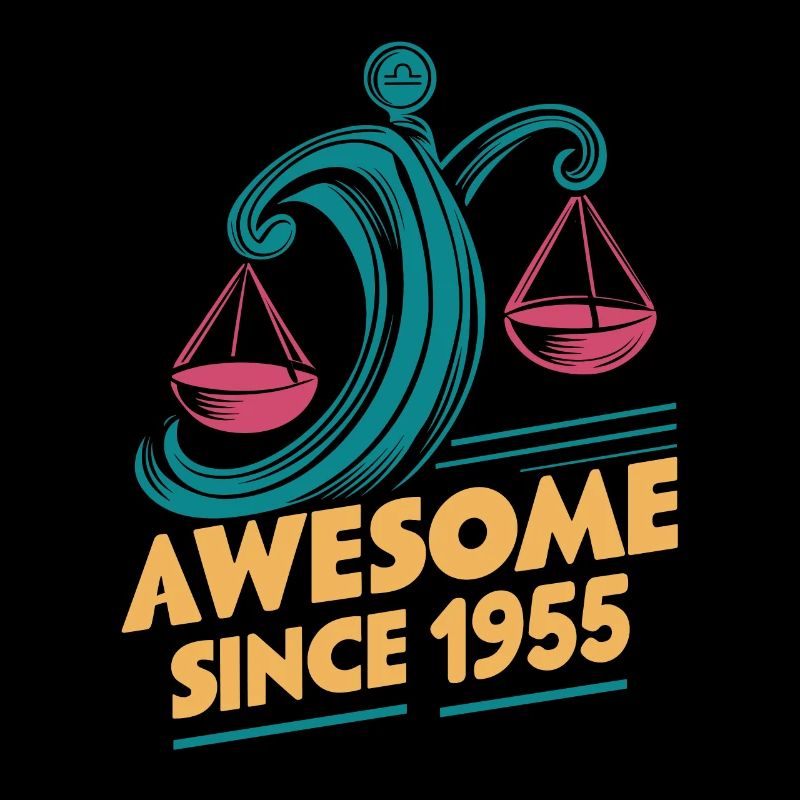 Libra Zodiac Geburtstag Awesome Since 1955