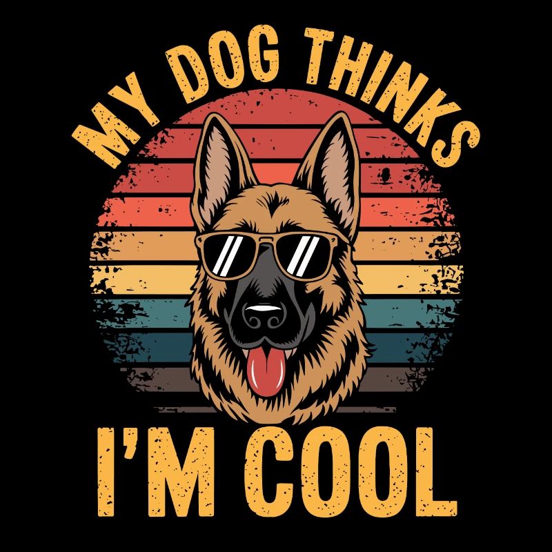 Deutscher Schäferhund Mein Hund Denkt Das Ich Cool