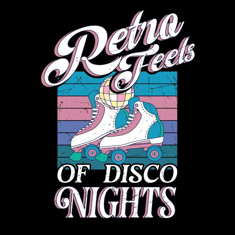 Roller Skating Skate Retro Feels Disco Nights Gift