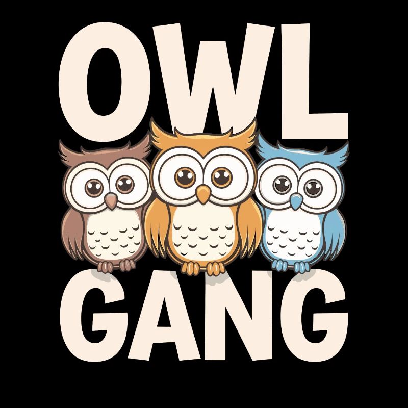 Eule Gruppen Design Eule Gang