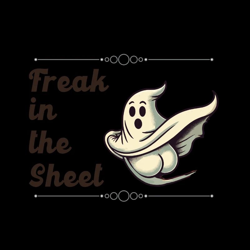 Freak dans la feuille drôle de conception fantôme