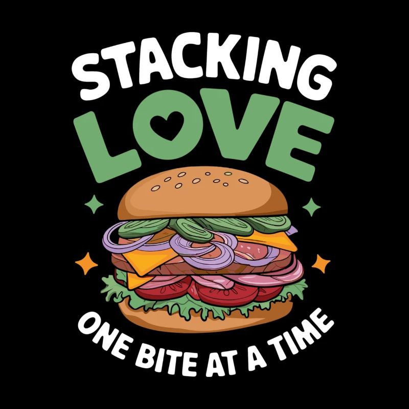 Sandwich Spruch - Stacking Love One Bite At A Time