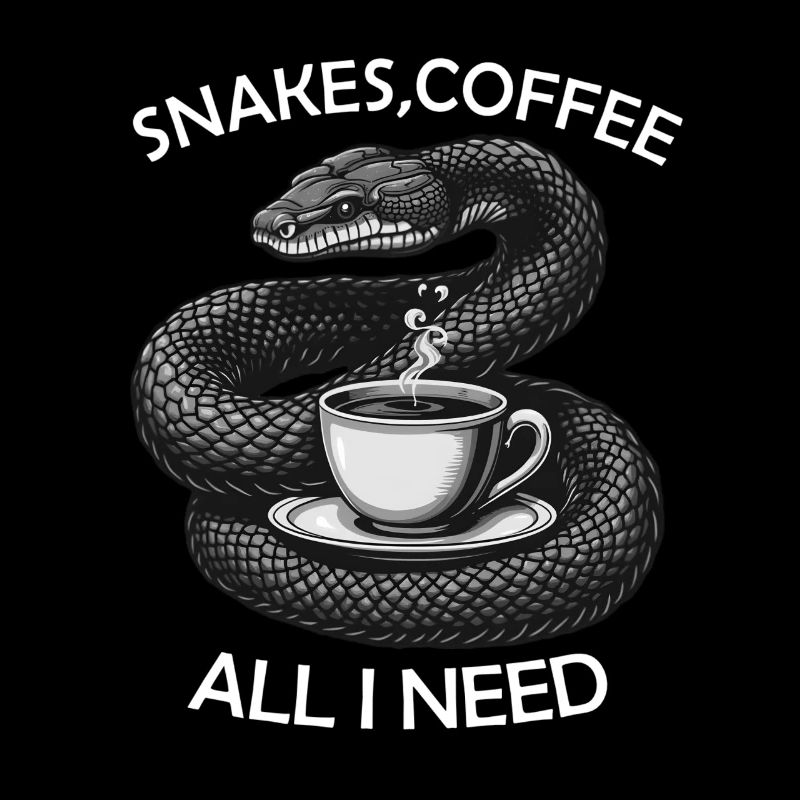 Drôle Snake Art Serpent Café Reptiles