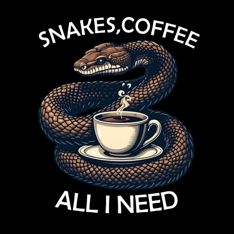 Drôle Snake Art Serpent Café Reptiles