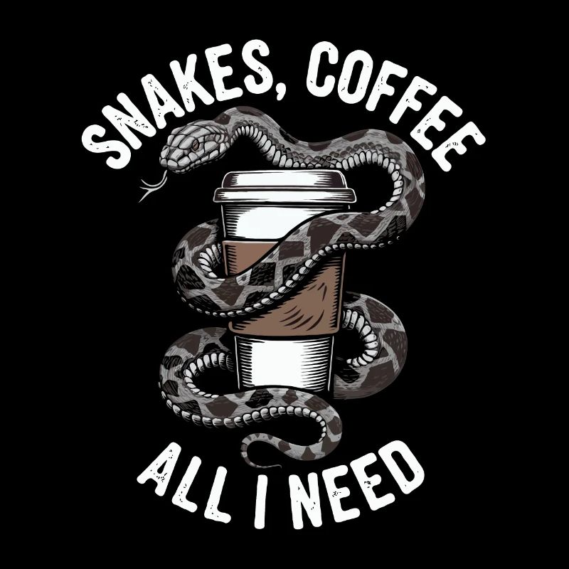 Drôle Snake Art Serpent Café Reptiles