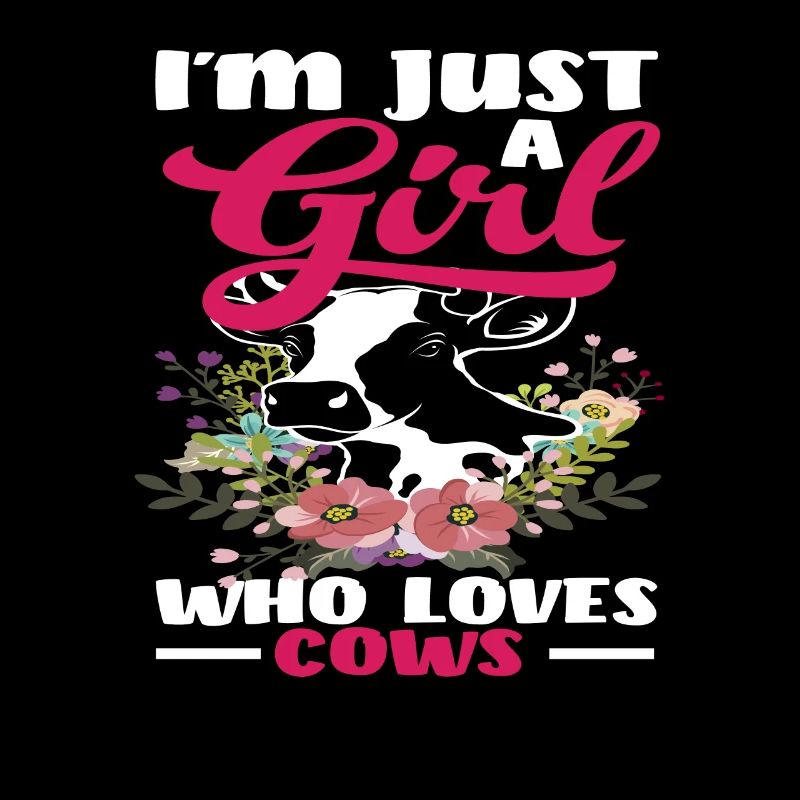 Ich Bin Einfach Ein Mädchen Das Kühe Liebt