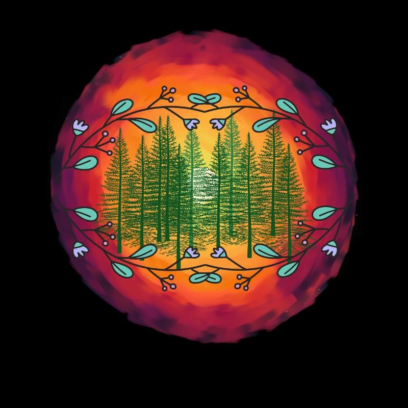 Forest Nature Spruce Coniferous Forest Trees Tree