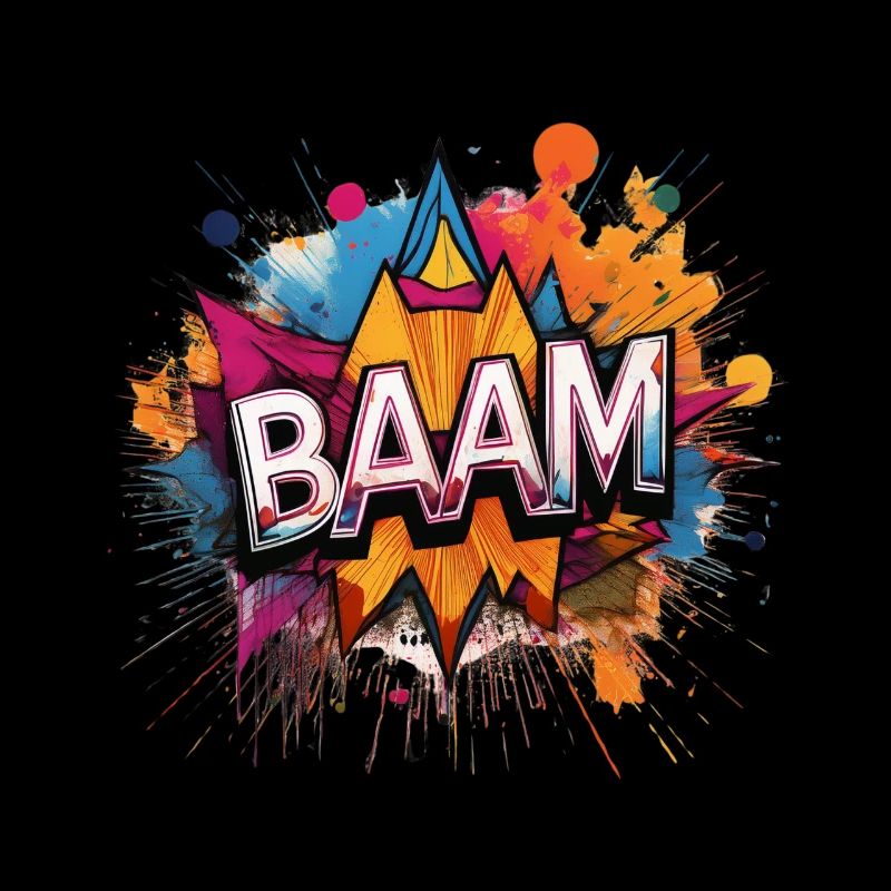 Baam Comic Sound Effect – Bold Pop Art Design
