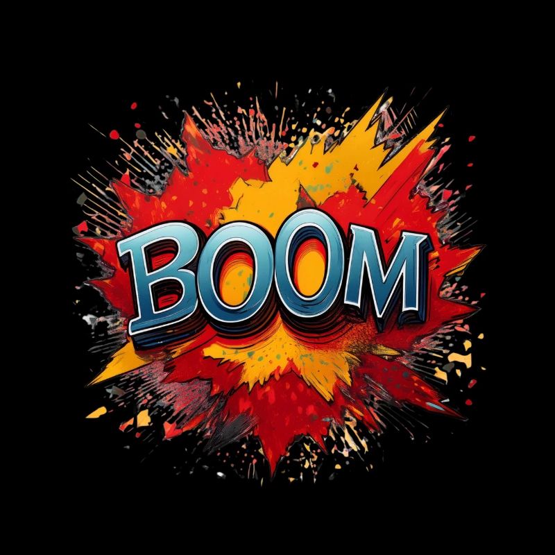 Boom Comic Sound Effect – Bold Pop Art Design