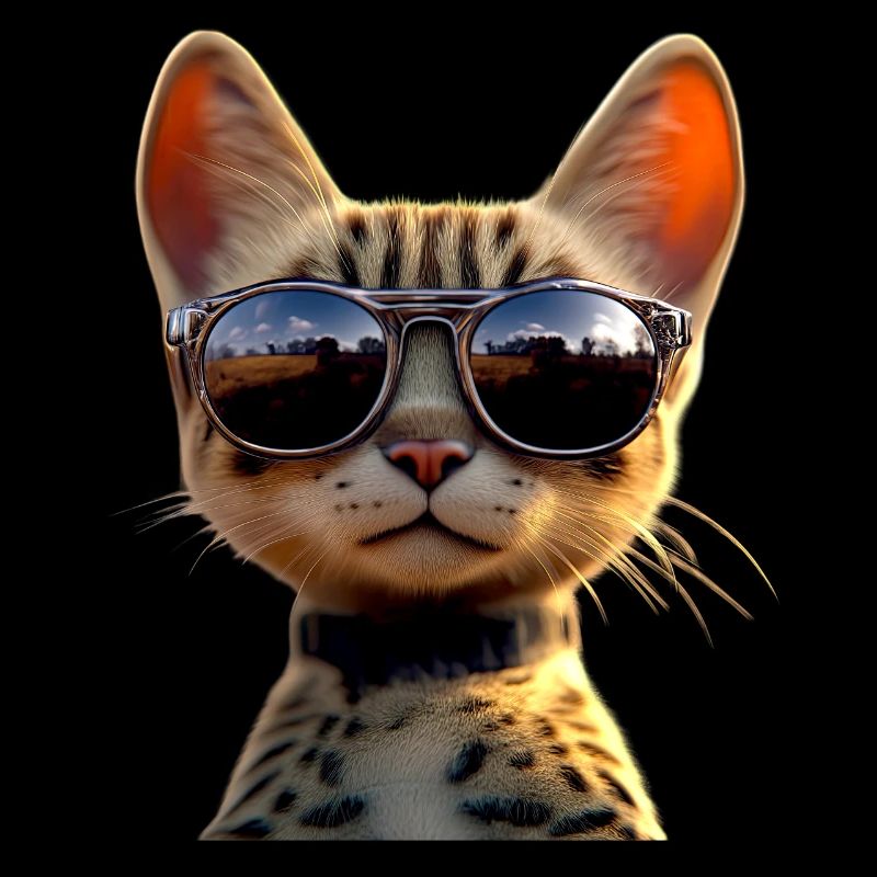 Savannah Chat Chat Maman Mignon Serval Léopard Chats