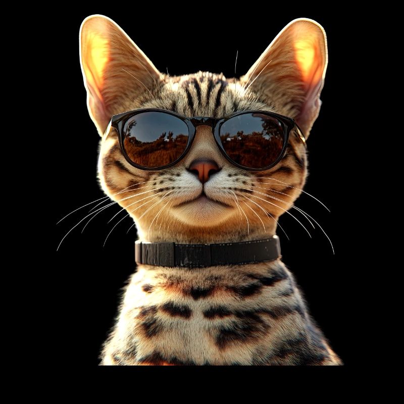 Savannah Chat Chat Maman Mignon Serval Léopard Chats