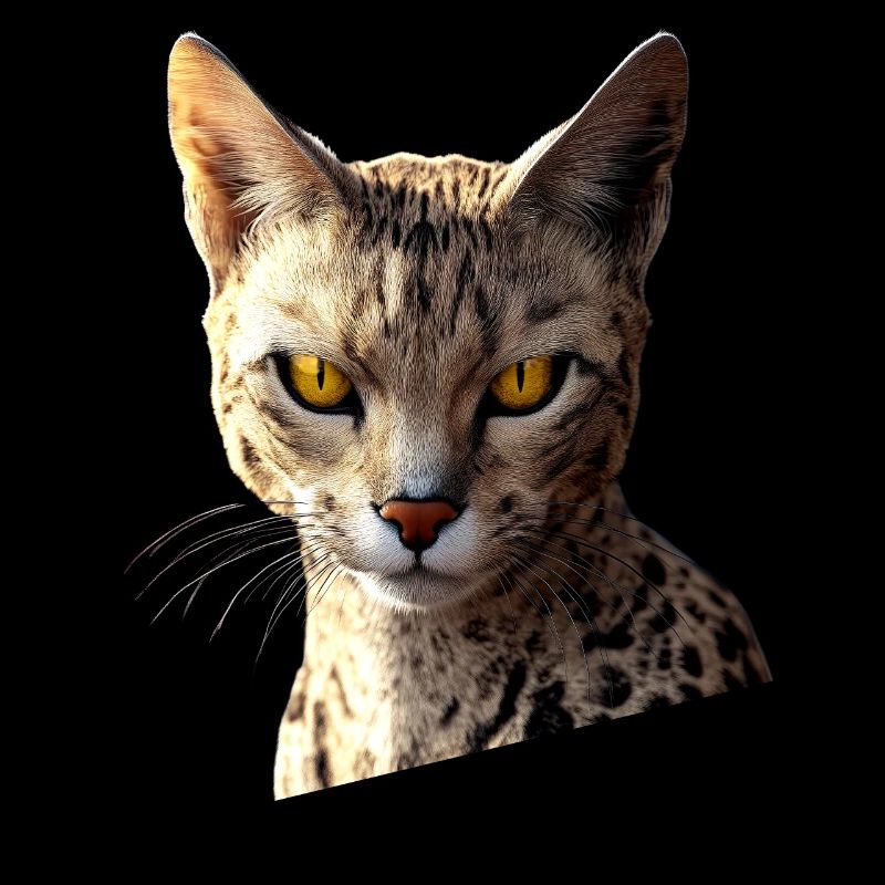 Savannah Chat Chat Maman Mignon Serval Léopard Chats