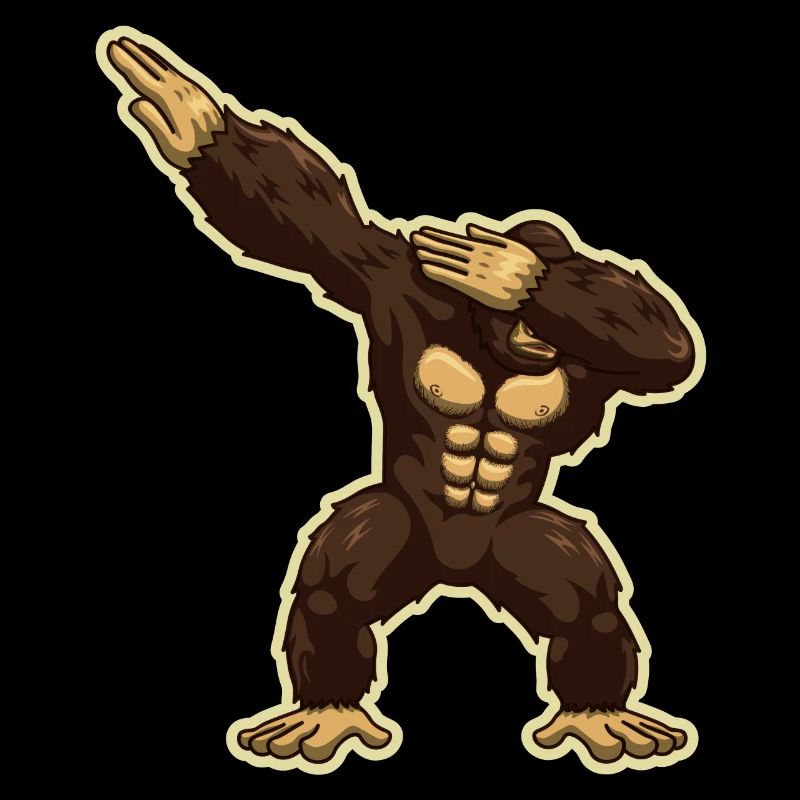 Affe Schimpanse Gorilla Dabbing Affe