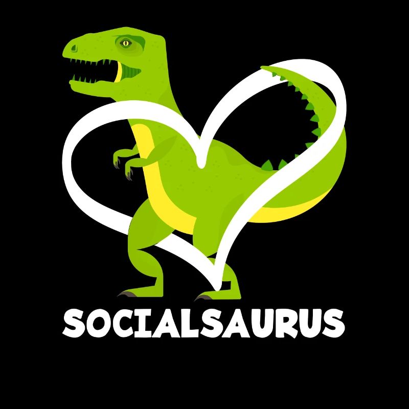 Socialsaurus Dinosaurier Herz