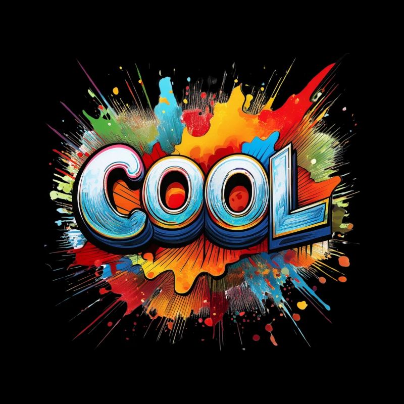 Vibrant Graffiti “COOL” Splash Design