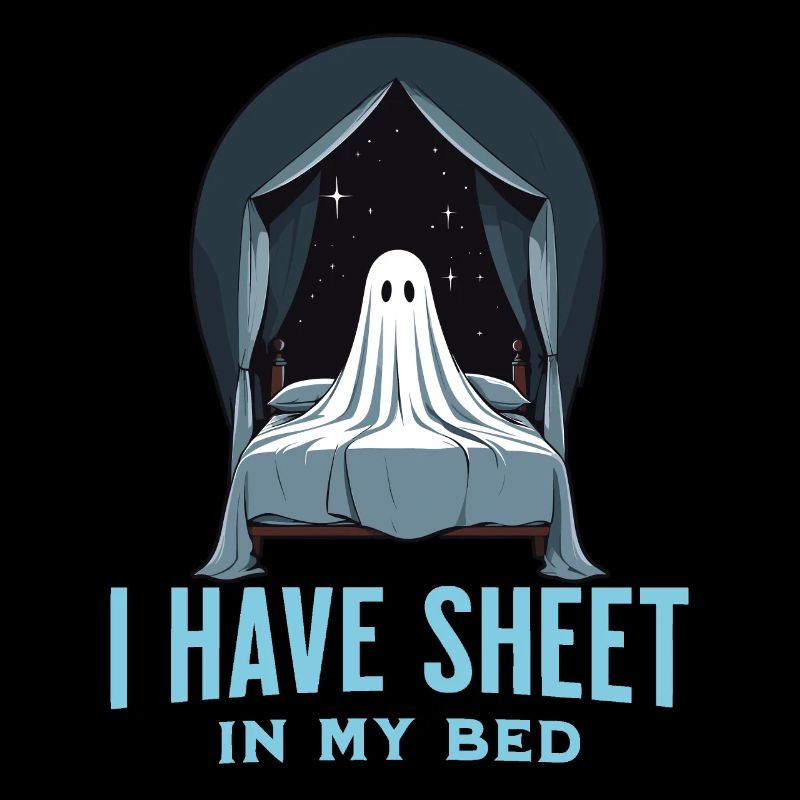 Drôle de dicton d’Halloween : il y a du drap dans mon lit