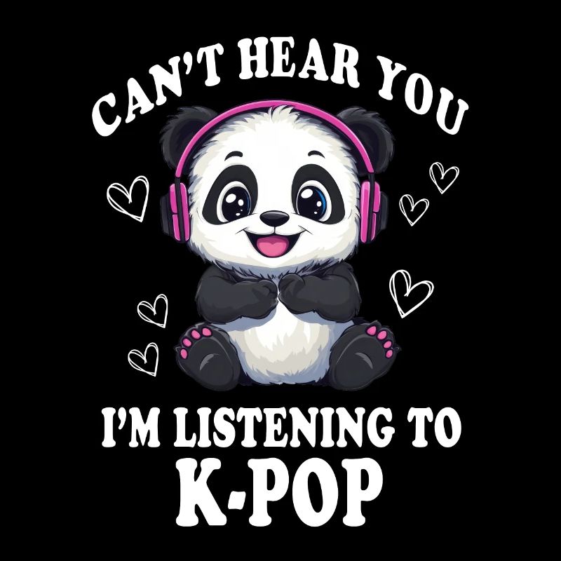 Mignon Panda K-Pop Kpop Corée Musique