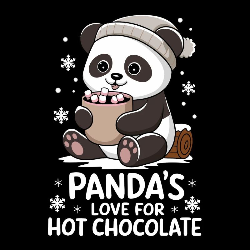 L’amour du panda pour le chocolat chaud