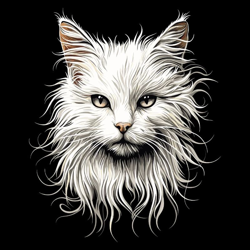 Chat Angora Blanc Chat Angora Chats Angora Mignons