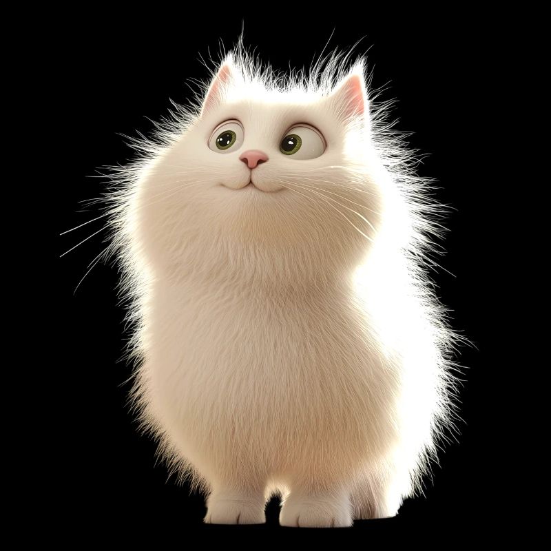 Chat Angora Blanc Chat Angora Chats Angora Mignons