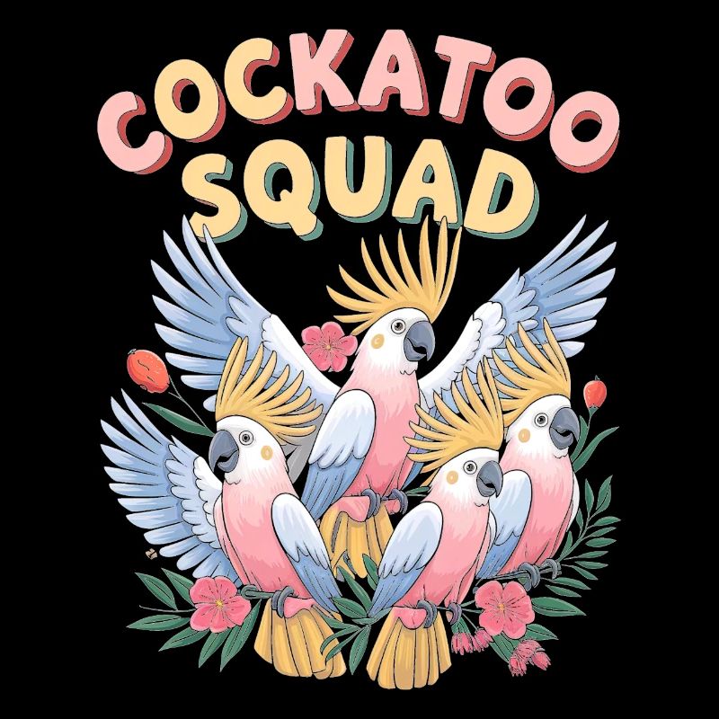 Fröhliche Kakadu Gemeinschaftstext Bild