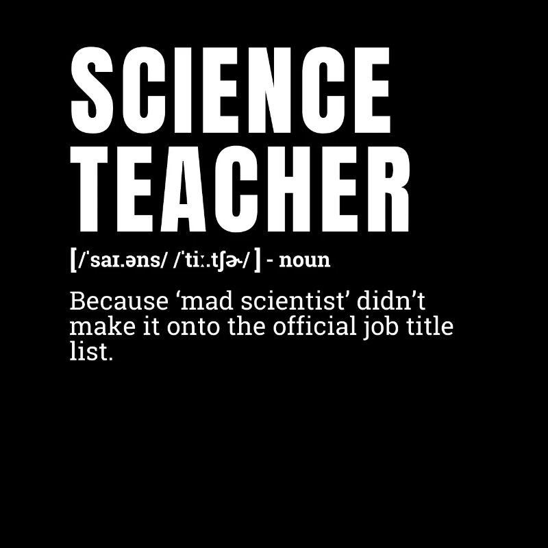 Drôle Professeur de sciences Titre du poste Définition Humour