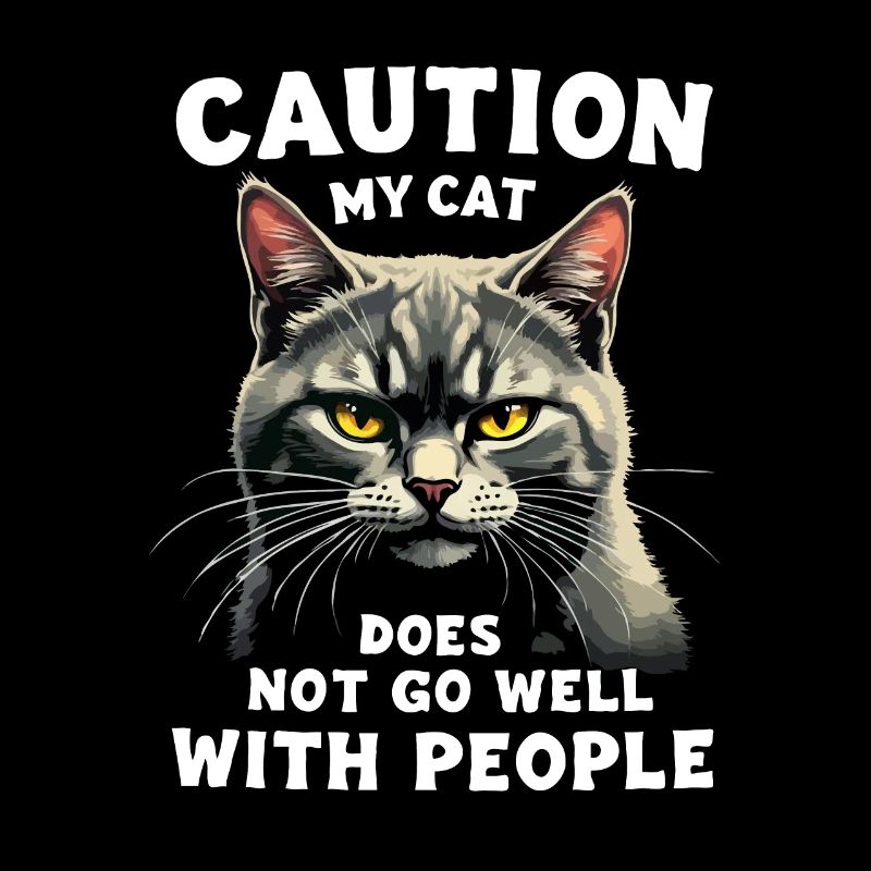 Drôle de chat Chat Propriétaire Chat de compagnie