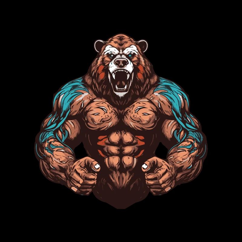 Bear Grizzly Muscles Bodybuilding