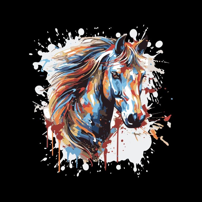 Pferd Kopf Porträt Pop Art