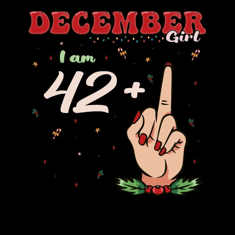 Dezember Mädchen 42 + Mittelfinger | Fetter 43. Platz