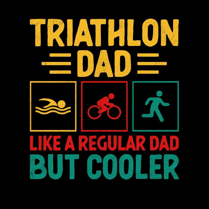 Papa de triathlon comme un papa ordinaire mais Triath plus cool