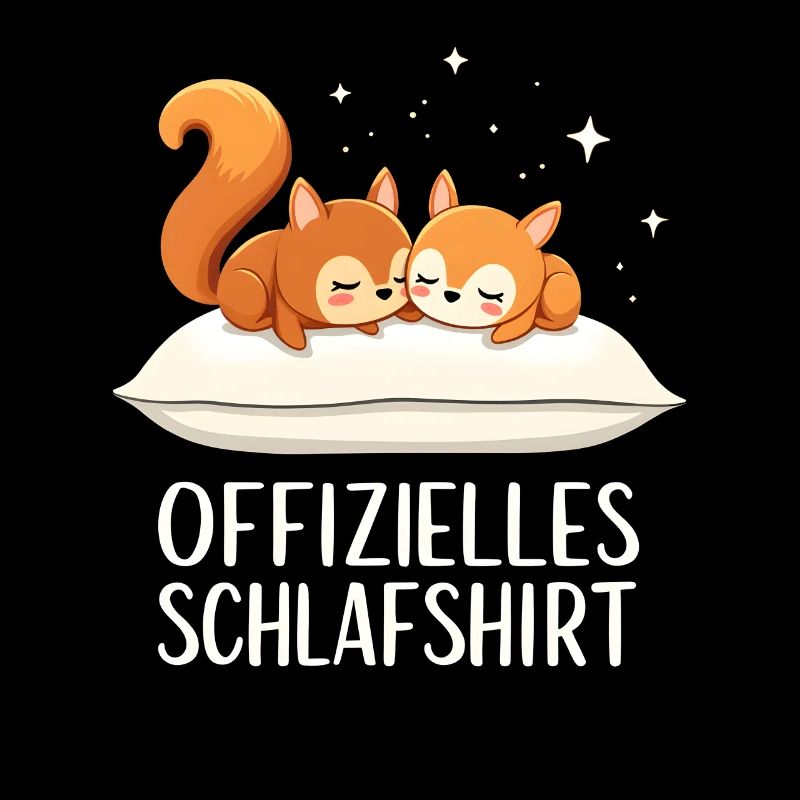 Official Sleeping Shirt Squirrel Pair