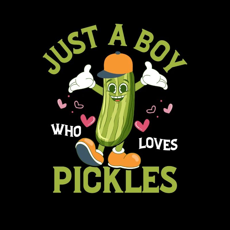 Juste un garçon qui aime les cornichons Concombre Aneth végétalien