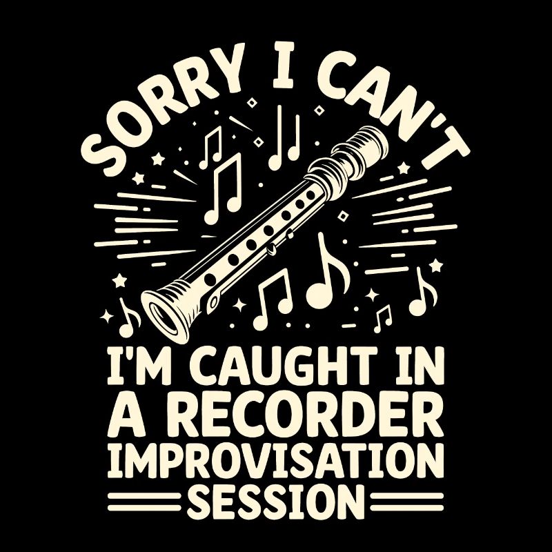 Désolé, je ne peux pas, je suis pris dans une improvisation de flûte à bec