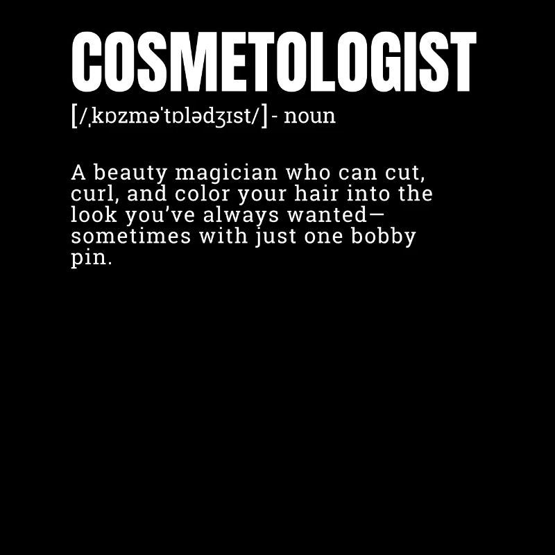 T-shirts magicien de beauté COSMÉTOLOGUE