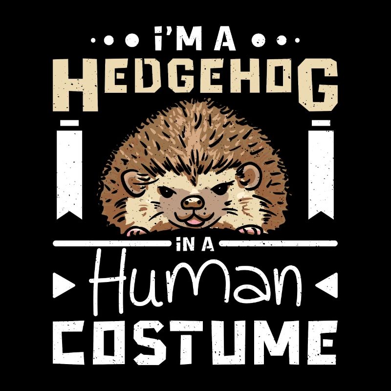 Je suis un hérisson en costume humain