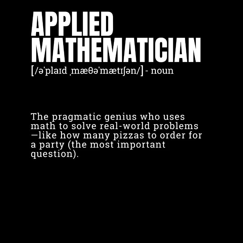 Funny Dictionary Applied Mathematician Themed