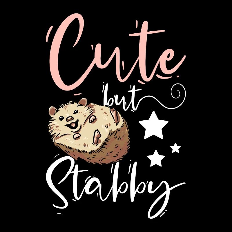 Fille hérisson mignon mais poignardé