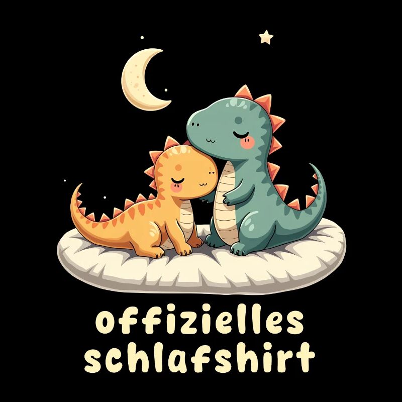 offizielles schlafshirt pärchen T-Rex