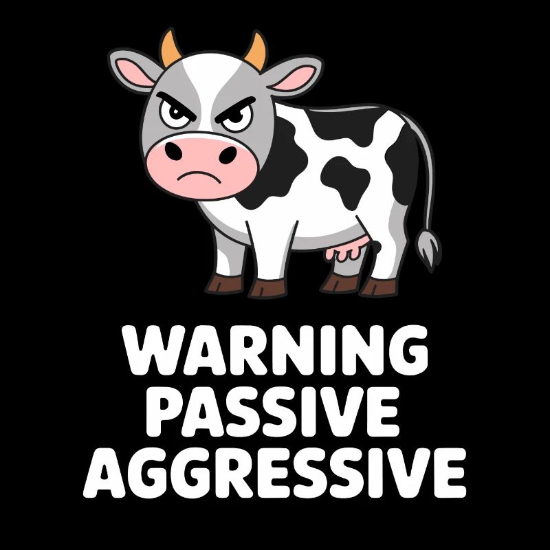 Vorsicht Passiv Aggressiv Lustige Kuh