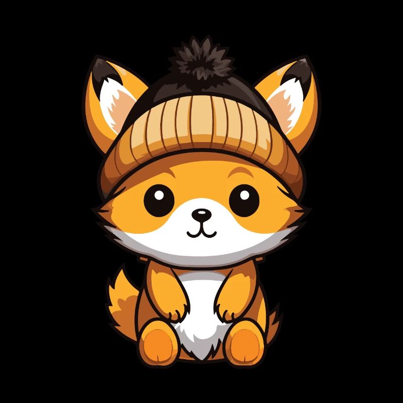 Fuchs Winter Comic Mütze